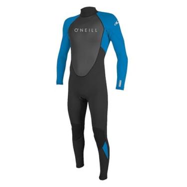 Imagem de Roupa de mergulho masculina O'Neill Reactor-2 3/2 mm com zíper nas costas, preto/oceano, MT