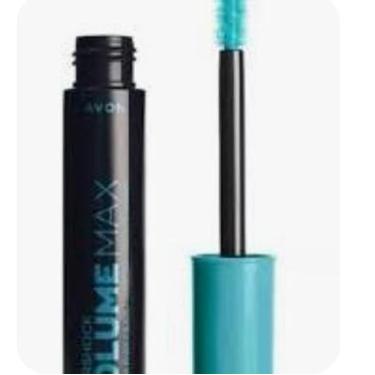 Imagem de Volume Max Máscara para Cílios, Cor Preta, Fórmula Volumizadora, Acabamento Turquesa