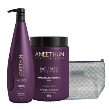 Imagem de Kit No Frizz Shampoo 1L + Máscara 1Kg – Hidratação Intensa e Controle de Frizz | Alinha os Fios, Reduz o Volume e Garante Brilho e Maciez Duradoura