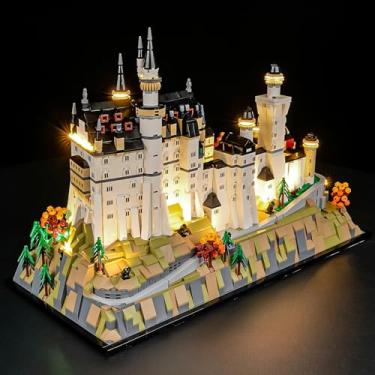 Imagem de Luz LED para Lego 21063 Neuschwanstein Castle Set, kit de luz compatível com o modelo de blocos de construção Lego 21063, não incluído. O conjunto de modelos