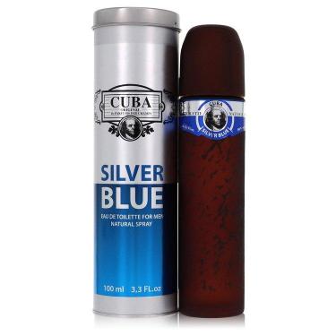 Imagem de Perfume/Col. Masc. Cuba Silver Blue Fragluxe Eau De Toilette