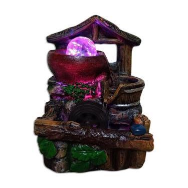 Imagem de Fonte De Água Decorativa Led Cascata Paisagem Relaxante 2604