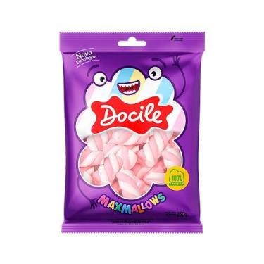 Imagem de Marshmallow Twist Rosa e Branco Baunilha 250gr - Docile