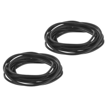 Imagem de 2 tiras de vedação de espuma de silicone, 4 mm (0,16") diâmetro 4 m (13,12 pés) barra de borracha de esponja para janela de porta faça você mesmo junta automotiva, preta