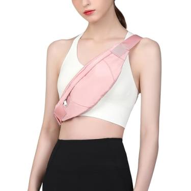 Imagem de Pochetes grandes transversais para mulheres, rosa, Pochete transversal com zíper