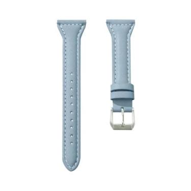 Imagem de Pulseira De Couro Slim Para Samsung Galaxy Watch 7 FE 6 5 5 pro 4 Clas