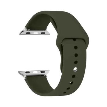 Imagem de Pulseira De Silicone Para Apple Watch 44mm 45mm 40mm 41mm 42-38mm, Bra