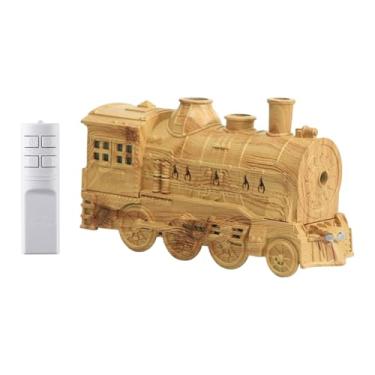 Imagem de Bothyi Difusor de 300ml com 2 luzes, design retrô, portátil, difusor de óleos essenciais, umidificador de névoa fria para escritório, hotel, quarto, com Controle Remoto