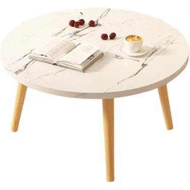 Imagem de Mesa Lateral Redonda Moderna Decoração De Casa Mesa De Cabeceira Com Pernas De Madeira Natural Mesa De Cabeceira Mesa De Centro, A