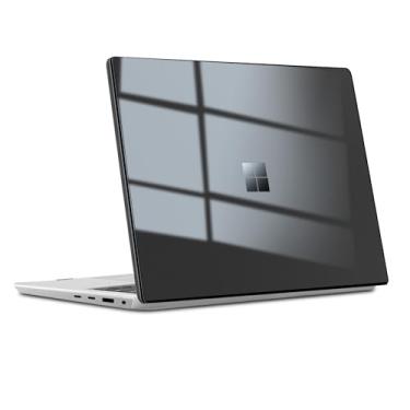 Imagem de Capa transparente para laptop Microsoft Surface de 13,8 polegadas versão 7 2024 (modelo: 2036), capa rígida de policarbonato com encaixe fino protetor à prova de choque fácil de instalar, preto