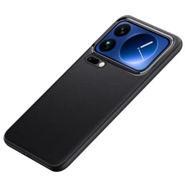 Imagem de FWYANZH Capa para Xiaomi 17 Pro Max/17 Pro/17, capa de proteção de couro ultra fina e leve antiqueda, preta, 17 Pro