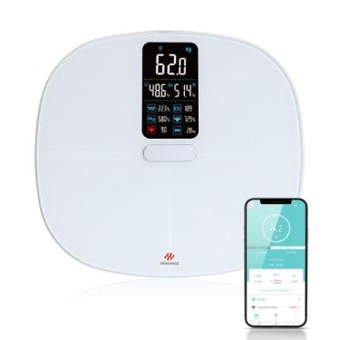 Imagem de Balança Inteligente Bioimpedância Digital Corporal Bio Plus Branca Rel