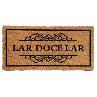 Imagem de Capacho De Poa Fibra De Coco Slim Lar Doce Lar 70x33cm - Uzoo Capacho Fibra De Coco Slim Rt 70x33cm Lar Doce Lar