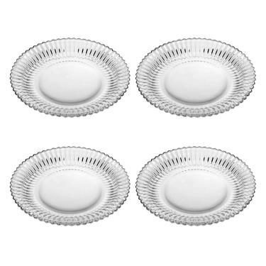 Imagem de Conjunto de 4 Pratos de Sobremesa Imperatriz de Cristal 20cm - Wolff