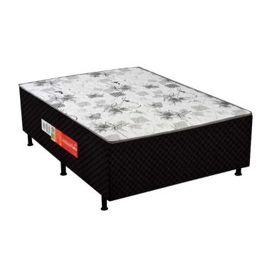 Imagem de Cama Box Conjugado Casal: Colchão Ortopédico Unipremium Black (138X188X40) Polar