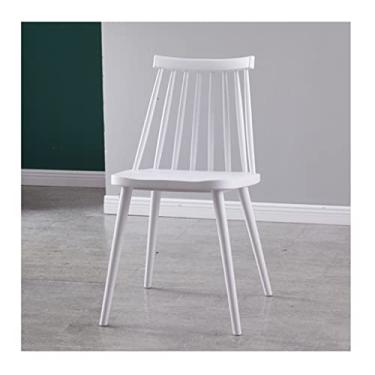 Imagem de UYKUM Cadeiras de jantar nórdicas simples de plástico para casa cadeiras de jantar criativas modernas com encosto cadeira de mesa moderna