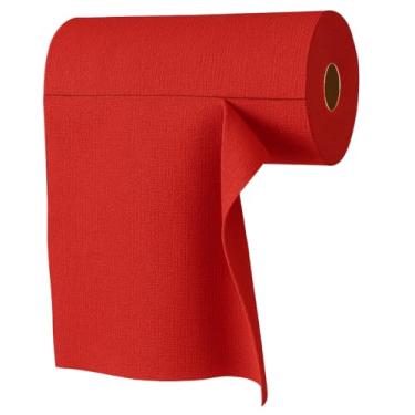 Imagem de Rolo de Microfibra Com Panos Roll 30x30cm 200GSM Amarelo (C/ 12 Panos) produtos de limpeza para Limpeza Geral, Lavável e Reutilizável(Vermelho)