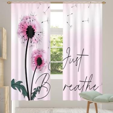 Imagem de 2 conjuntos de painéis cortinas transparentes de flor rosa cortinas transparentes arejadas com filtro leve painéis de cortina leve cortina de porta para janela para sala de estar, quarto, jantar, 84