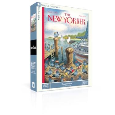 Imagem de New York Puzzle Company - New Yorker Tourist Season - Quebra-cabeça de 1000 peças para adultos por Peter de Sève