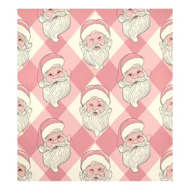 Imagem de Blueangle Capa de ímã vintage de Papai Noel Faces para lava-louças, decoração de capa frontal de lava-louças, adesivos de eletrodomésticos, adesivos de eletrodomésticos, 58,4 cm C x 66 cm Adesivo