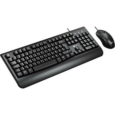 Imagem de Kit Teclado E Mouse Lecoo Cm105 Usb Preto