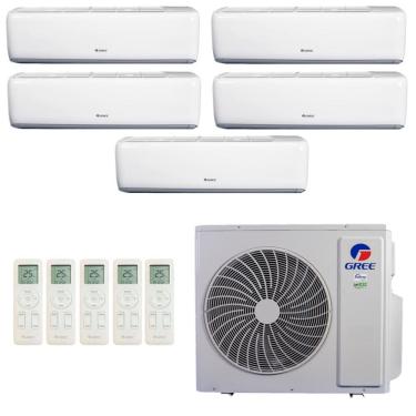 Imagem de Ar-Condicionado Multi Split Inverter Gree 42.000 (5x Evap HW 9.000) Quente/Frio 220V								