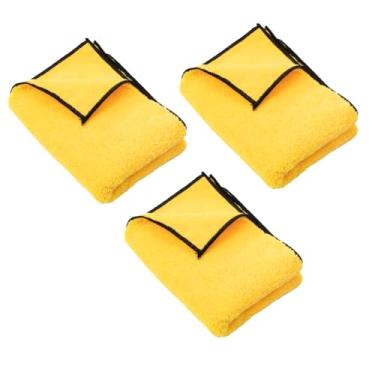 Imagem de UHANBUT Toalhas de microfibra dupla face para carro, pano de limpeza automotiva sem arranhões, toalha de secagem de veículo de água de forte absorção para detalhes de carro, lavagem doméstica, secagem