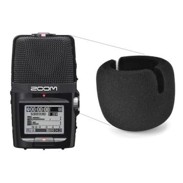 Imagem de Capinha Espuma Filtro Pop Filter Genérica para Gravador ZOOM H2 H2n - Cor Preta