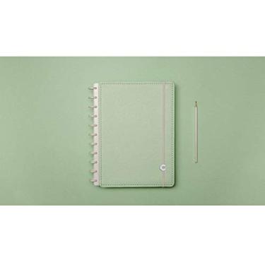 Imagem de Caderno Grande Tons Pastéis Verde com 80 Folhas Caderno Inteligente