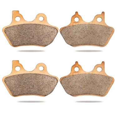 Imagem de Pastilhas de freio sinterizadas para Harley Davidson FLSTCI FLSTC Heritage Classic, FXSTB Night Train, Fat Boy, Road King, Electra Glide, Dyna 2000-2007, Sportster XLH883R 2000-2003 dianteiro e
