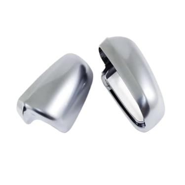 Imagem de Compatível com Audi A3 S3 8P 8P1 8PA 2003 2004 2005 2006 2007 2008. Capa de espelho retrovisor lateral cromada fosca de para substituição.