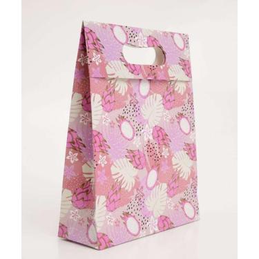 Imagem de Embalagem Presente Sacola Estampada Marisa-68083, UN, Rosa
