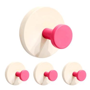 Imagem de WSHSTS 2026 Novos ganchos de toalha de parede adesivos com design de trava dupla, suporte adesivo colorido resistente – ganchos de chuveiro impermeáveis para pendurar casaco, roupas, gancho de armário