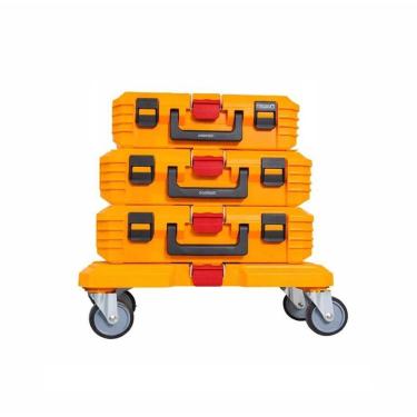Imagem de Kit Base Com Rodas + 3 Caixas Ferramentas Empilháveis Ingco