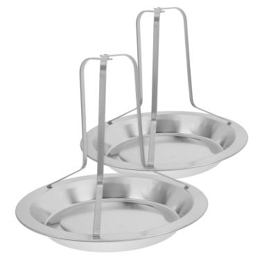 Imagem de Toyvian 2 peças de aço inoxidável para frango, grelha, suporte de frango, acessório para churrasco