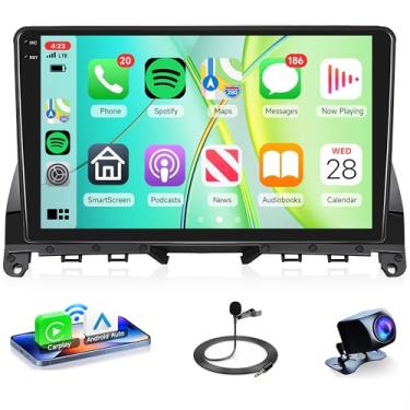 Imagem de 4G + 64G Android 15 Rádio de carro estéreo sem fio Carplay Android auto para Mercedes Benz C-Class C180 C200 C230 C250 C300 C350 W204 S204 2006-2011, Rimoody 22.9 cm Touchscreen GPS WiFi BT FM Backup