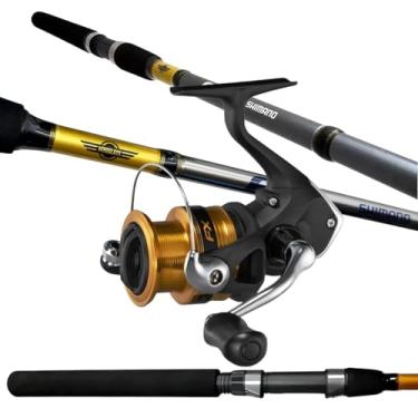 Imagem de KIT DE PESCA PESCARIA PROFISSIONAL LEVE UTRA LIGHT SHIMANO COMPLETO VARA FX 1.50M E MOLINETE FX 2000 - PEIXES MENORES - REFORÇADO - AGUA DOCE E SALGADA