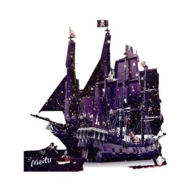 Imagem de Kit De Montagem De Modelo De Barco Pirata Sparrow Para Crianças E Adul
