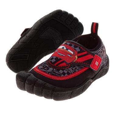 Imagem de Sapatos aquáticos para meninos, Homem-Aranha, Carros, Relâmpago, McQueen, Monster Jam, Meias Aquáticas de Secagem Rápida Praia Piscina Tamanhos: 5-10 Criança 11-12 Criança Pequena, Preto/vermelho, 11