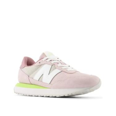 Imagem de New Balance Tênis feminino 237, Rosa pedra/Nb 102 branco, 35