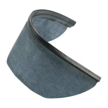 Imagem de shamjina Capacete de soldagem envolvente com babador, profissional, para jateamento de areia e polimento, fácil instalação, proteção para o pescoço, Cinza Azulado