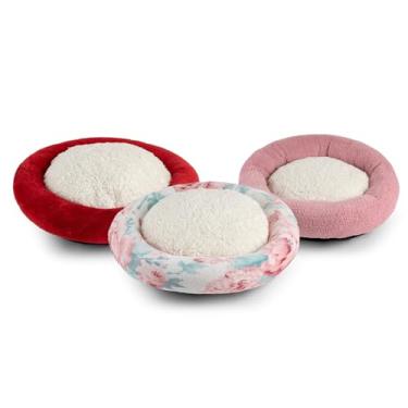 Imagem de Cama para cachorro Redonda 50 cm x 50 cm Caminha Pet Pelucia Nuvem Macia Cães Gatos (Fêmea)