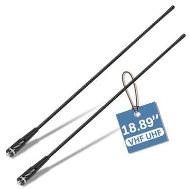 Imagem de ABBREE Antena de rádio amador SMA-fêmea VHF/UHF 144/430MHz banda dupla 48.0 cm antena de alto ganho para Baofeng UV-5R BF-F8HP Pro 5RM K5PLUS AR-152 GM21 BF-888S acessórios de rádio, pacote com 2