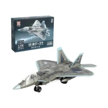 Imagem de Brinquedos De Blocos De Montar Da Série Militar Para Meninos, Aeronave