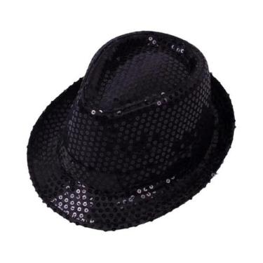 Imagem de Chapéu De Cowboy Unissex Com Lantejoulas Brilhantes E Contas Para Fest