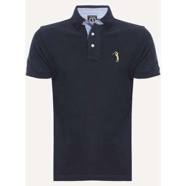 Imagem de Camisa Polo Azul Lisa Aleatory-Azul-XGGGG-Masculino