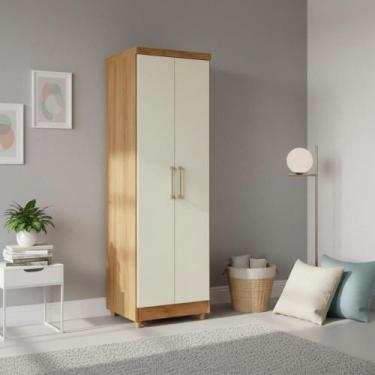 Imagem de Multiuso Armário Sapateira 2 Portas Branco Lavanderia - Repleta, Cedro