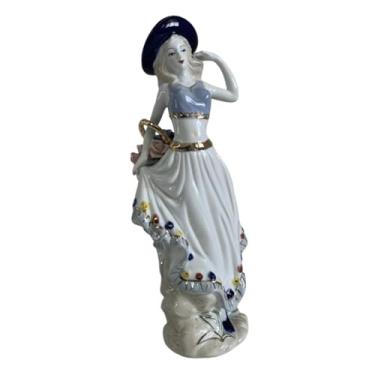 Imagem de MotiveTech Estátua de Porcelana de Uma Dama, Estatueta de, Estátua Moderna de para Armário, Lareira, Presente de Aniversário, Decoração, Style C