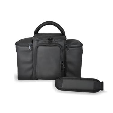 Imagem de Bolsa Térmica Fitness Marmita Lancheira Academia Top 36cm Preto com Alças Acolchoadas(VERMELHO)
