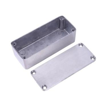 Imagem de Caixa De Pedal De Guitarra Em Alumínio Fundido 92x38x31mm 1590A Com Pa